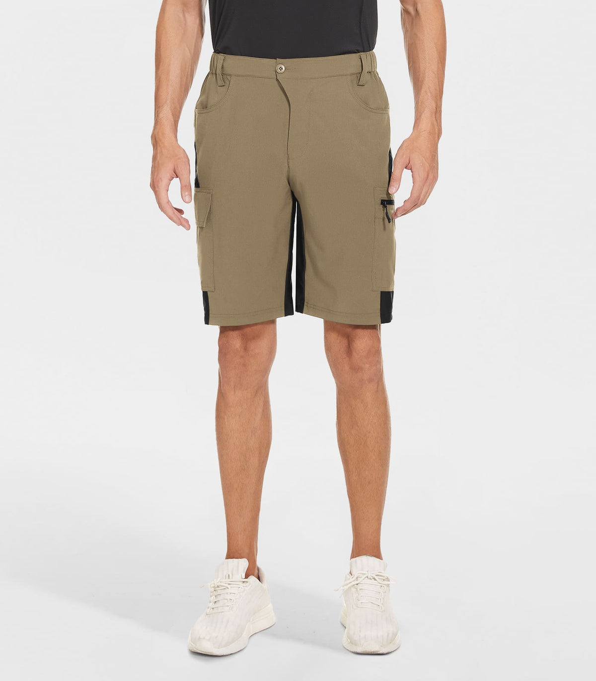 Men's Breathable MTB Shorts #Color_khaki