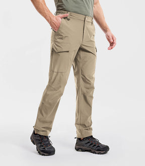 Men's Hiking Cargo Pants Waterproof Quick Dry 7 Pockets - HikerFlex M034