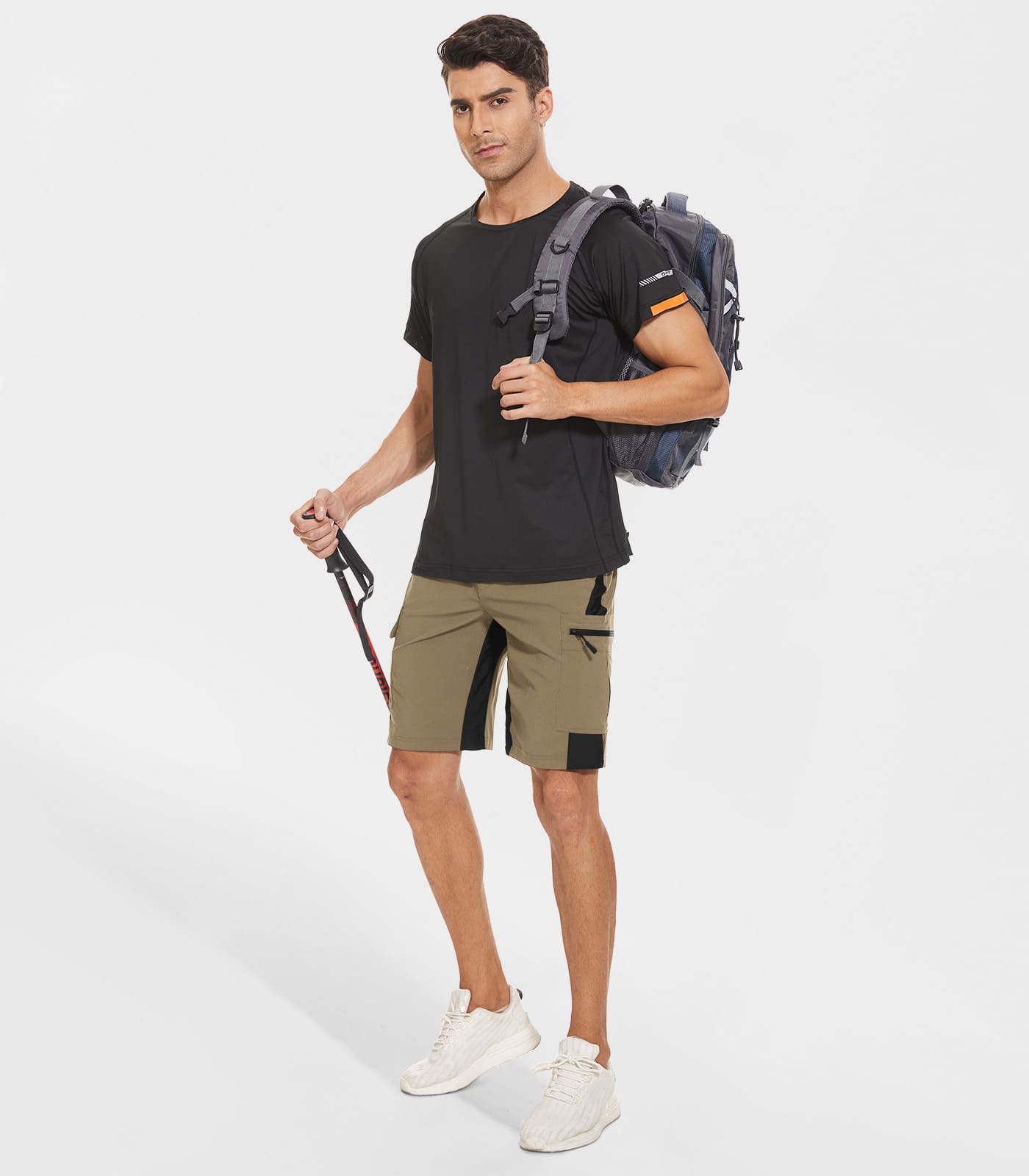 Herren Cargo Wander-Shorts mit 5 Taschen Schnell trocknend - TrailPioneer M013