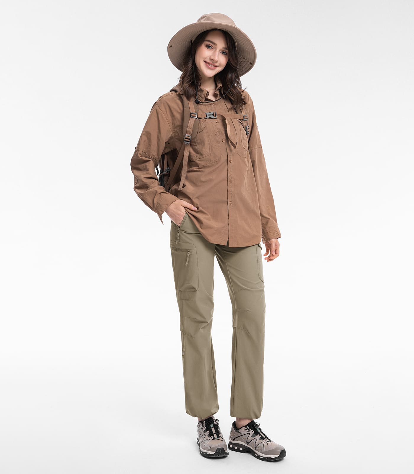 Damen Wanderhose Leicht Schnell Trocknend Wasserabweisend - HikerFlex W023