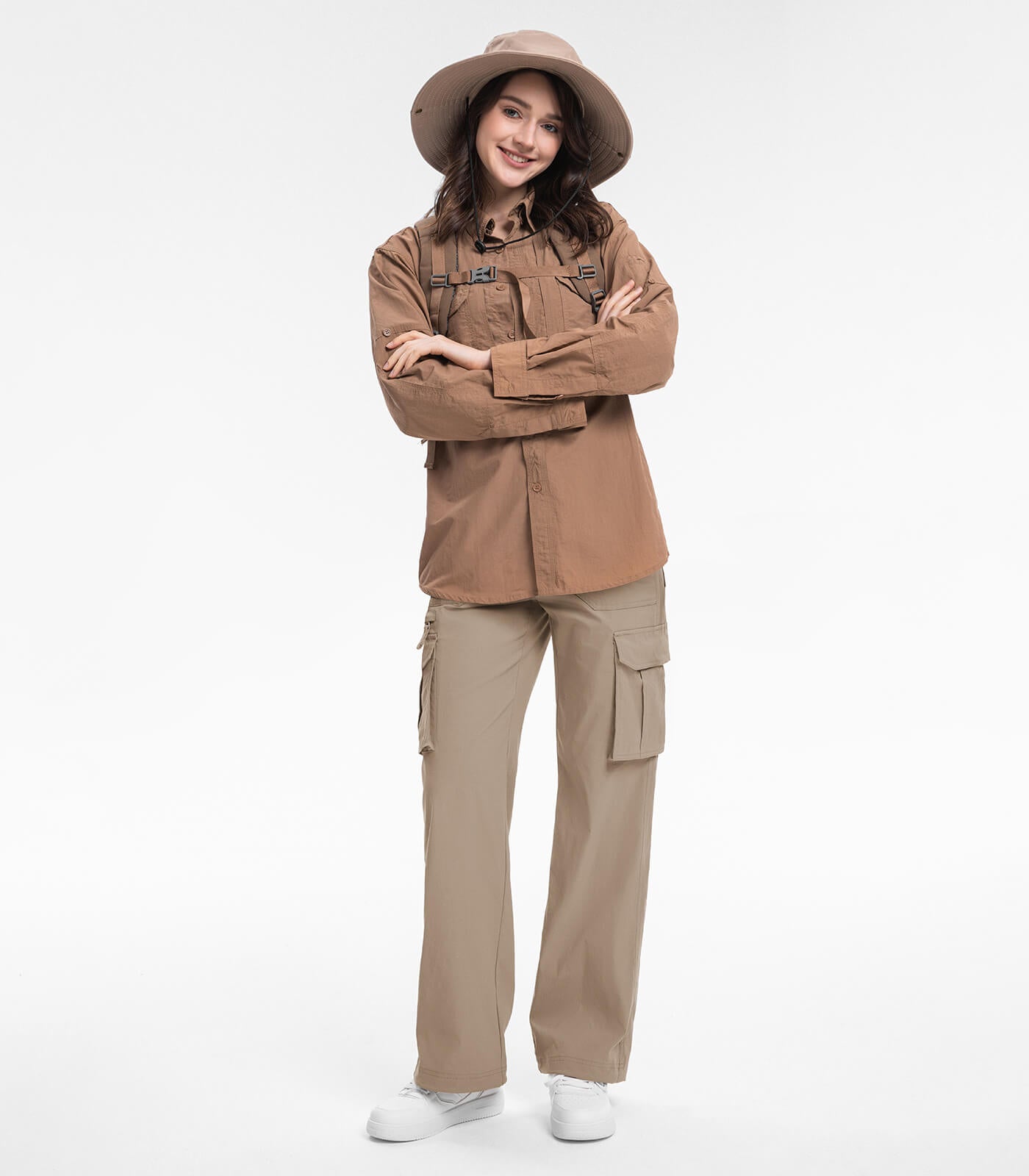 Damen Cargo Wanderhose mit hohem Bund - HikerFlex W037