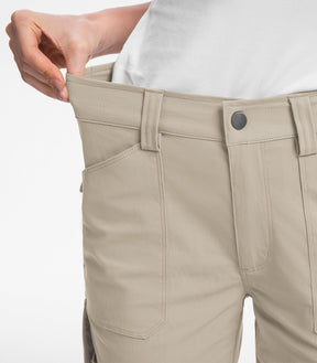 Pantalones Capri Cargo para Mujer de Cintura Alta Impermeables para Senderismo - HikerFlex W012