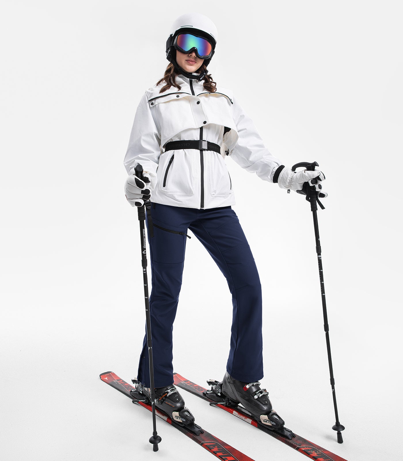 Pantalones de senderismo acampanados para esquí de nieve para mujer - SnowVenture W021