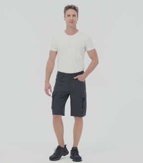 Men's Hiking Cargo Shorts with 7 Pockets Quick Dry Casual - TrailPioneer M025