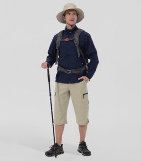 Bermuda cargo 3/4 pour hommes - Capris d'extérieur TrailPioneer M031
