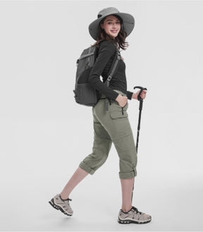 Women's Convertible Hiking Pants Quick Dry Zip-Off Cargo - HikerFlex W024