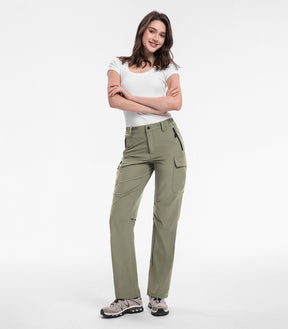 Women's Hiking Pants Cargo Quick-Dry Stretch Lightweight - HikerFlex W022