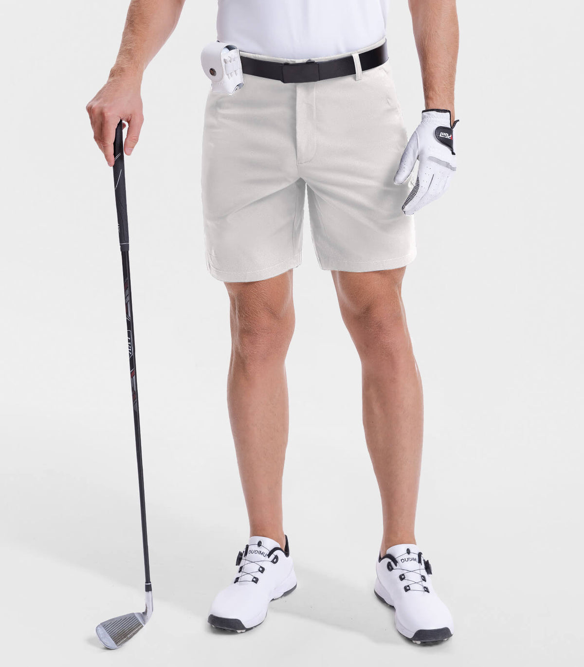 Moosehill Men's Golf Shorts #Color_7"- White