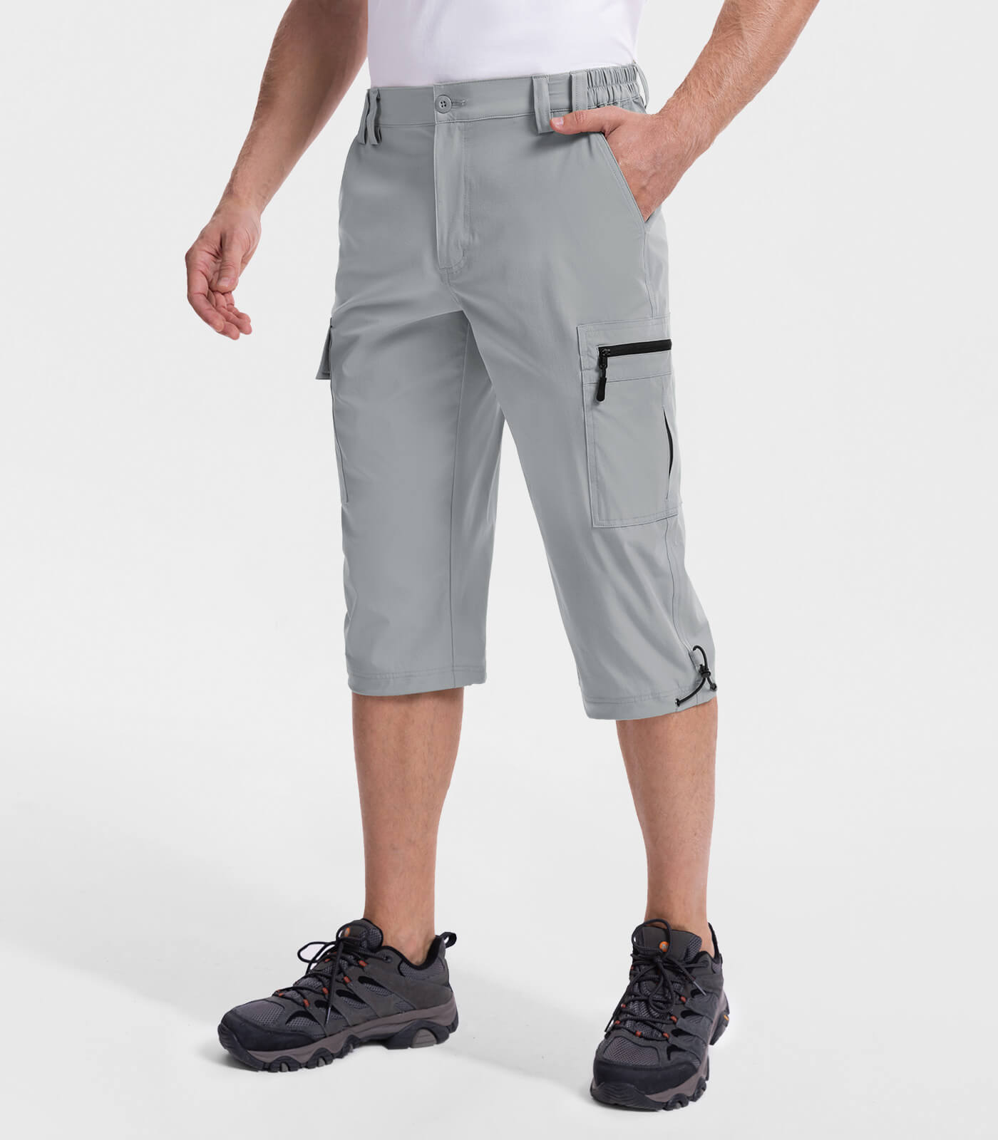 Bermuda cargo 3/4 pour hommes - Capris d'extérieur TrailPioneer M031