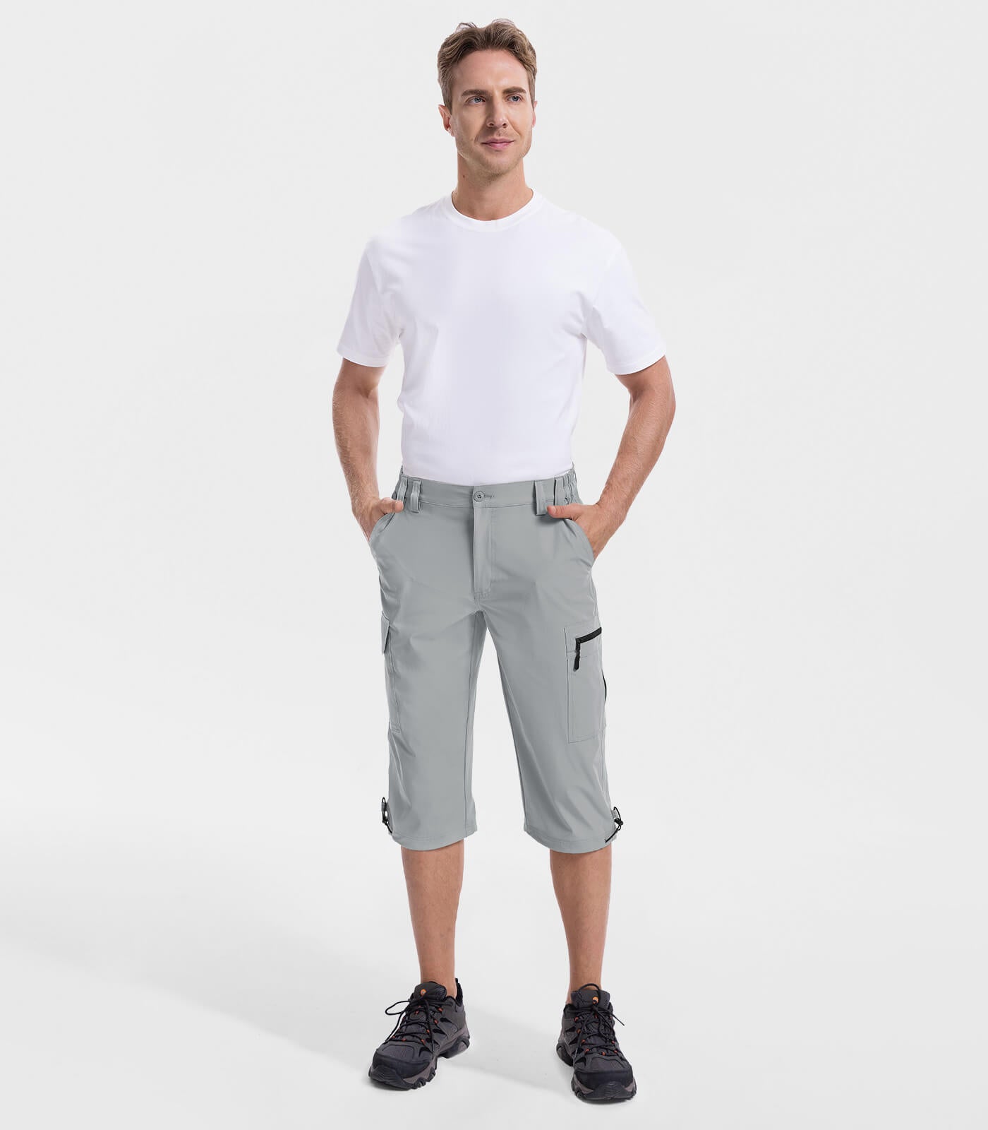 Bermuda cargo 3/4 pour hommes - Capris d'extérieur TrailPioneer M031