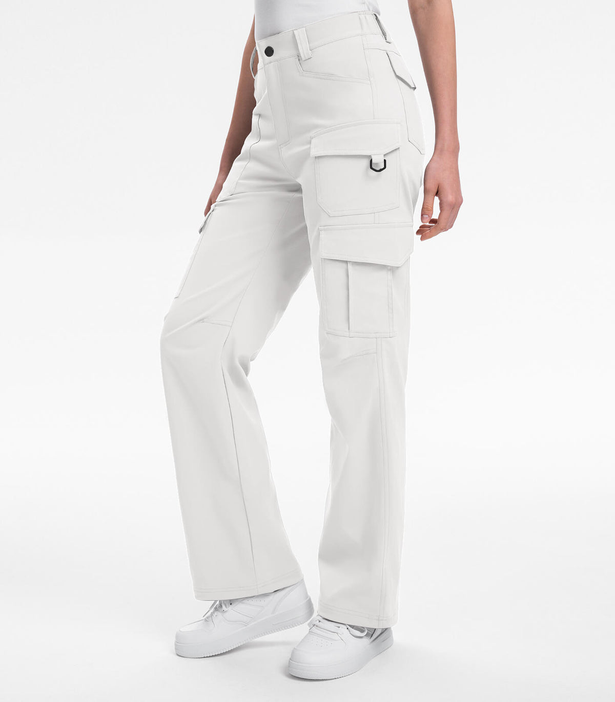 women hiking pants #Color_White