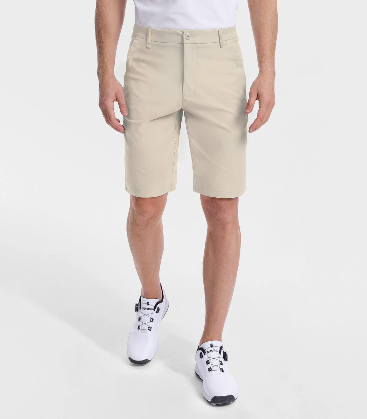 Moosehill Men's Golf Shorts #Color_10"- Oat Khaki